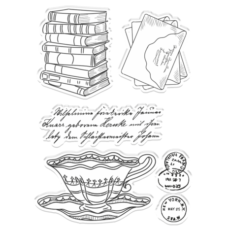 Crafter's Companion Vintage Diary Exquisite Embellishments Clear Stamps (S-VD-STP-EXQ) (OUTLET)