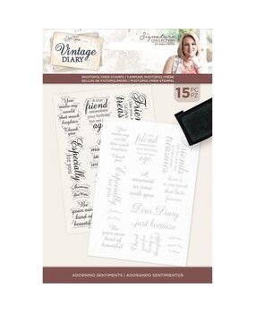 Crafter's Companion Vintage Diary Adorning Sentiments Clear Stamps (S-VD-STP-ADOR) (OUTLET) Crafter's Companion Vintage Diary Adorning Sentiments Clear Stamps (S-VD-STP-ADOR) (OUTLET)