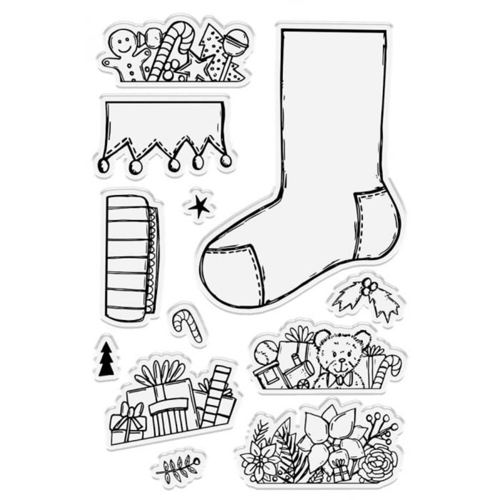 Crafter's Companion Twas the Night Before Christmas Stamp & Die Build-A-Stocking (S-TNBC-STD-BAST) (OUTLET)