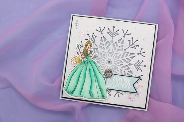 Crafter's Companion Sara Signature Stamp and Die The Snow Queen (S-SQ-STD-TSNQ) (OUTLET)