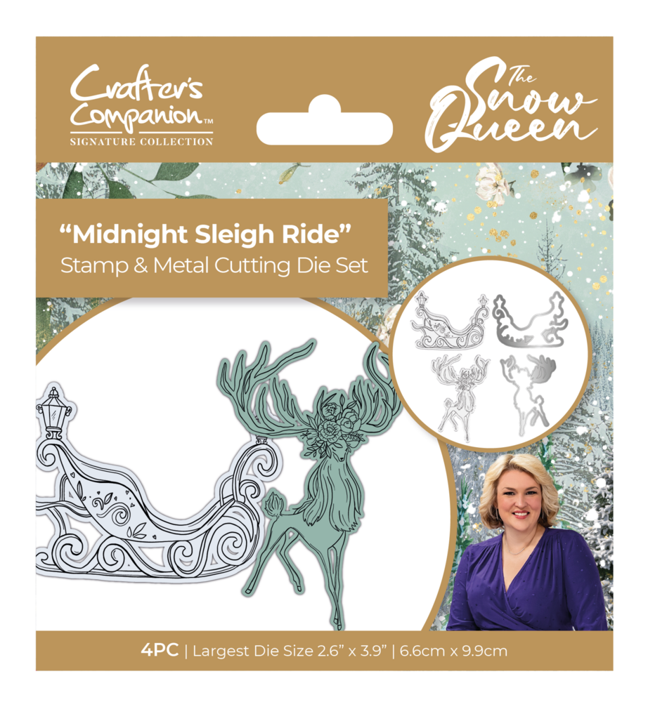 Crafter's Companion Sara Signature The Snow Queen Stamp and Die Midnight Sleigh Ride (S-SQ-STD-MSLR) (OUTLET)