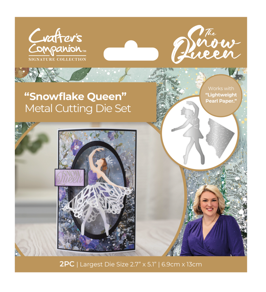 Crafter's Companion Sara Signature The Snow Queen Metal Dies Snowflake Queen (S-SQ-MD-SNQU) (OUTLET)
