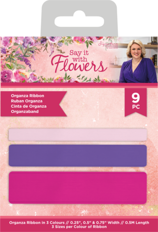 Crafter's Companion Say It With Flowers Organza Ribbon (S-SIWF-ORIB) (OUTLET)