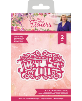 Crafter's Companion Say It With Flowers Metal Die Just for You (S-SIWF-MD-JUFY) (OUTLET)