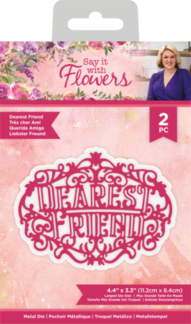 Crafter's Companion Say It With Flowers Metal Die Dearest Friend (S-SIWF-MD-DEFR) (OUTLET)