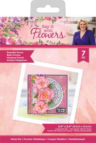 Crafter's Companion Say It With Flowers Metal Die Beautiful Peony (S-SIWF-MD-BEPE) (OUTLET)
