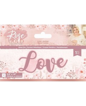Crafter's Companion Rose Gold Love Die (S-RG-MD-LOVE) (OUTLET)