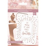 Crafter's Companion Rose Gold Foil Stamp 'N' Cut Die Sparkle Frame (S-RG-FSC-SPFR) (OUTLET)