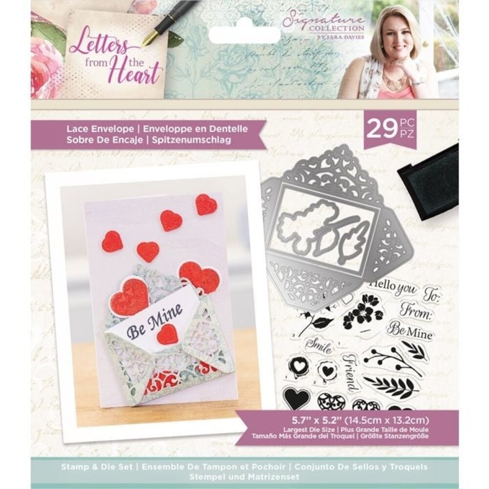 Crafter's Companion Letters from The Heart Lace Envelope Stamp & Die (S-LFTH-STD-LACE) (OUTLET) Crafter's Companion Letters from The Heart Lace Envelope Stamp & Die (S-LFTH-STD-LACE) (OUTLET)