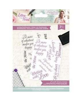 Crafter's Companion Letters from The Heart Loving Sentiments Clear Stamps (S-LFTH-ST-LOSE) (OUTLET)