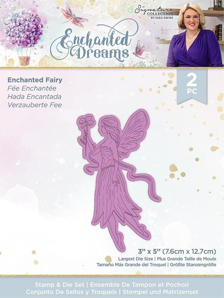 Crafter's Companion Enchanted Dreams Stamp & Die Enchanted Fairy (S-ED-STD-EFAIR) (OUTLET)