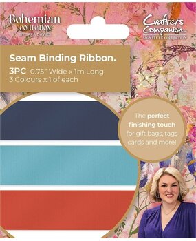 Crafter's Companion Bohemian Collection Seam Binding Ribbon (3pcs) (S-BOH-SBRIB) (OUTLET)