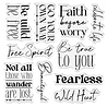 Crafter's Companion Bohemian Collection Clear Stamp Sentiment Harmony & Happiness (S-BOH-CA-ST-HAHA) (OUTLET)