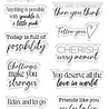 Crafter's Companion Positive Thoughts Clear Stamps Sharing the Love (PT-ST-CA-STHL) (OUTLET)