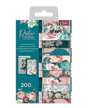Crafter's Companion Positive Thoughts Card Front 6x4 Inch Paper Pad (PT-CFRO) (OUTLET)