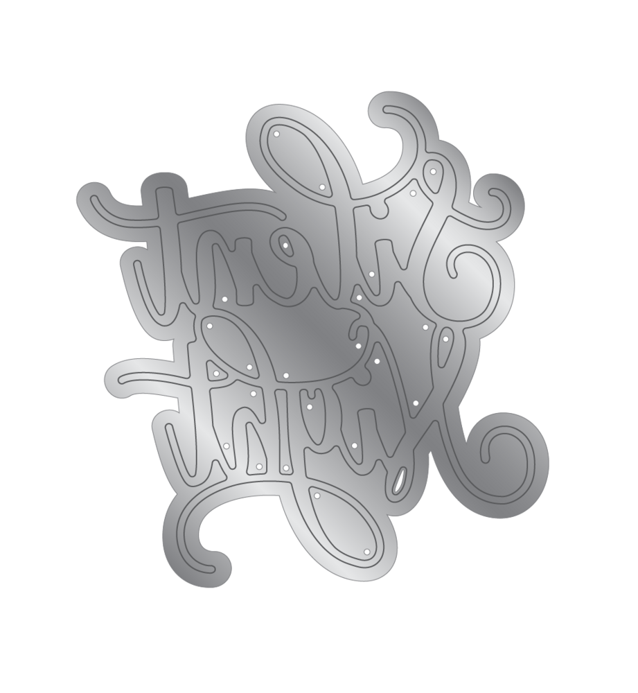 Crafter's Companion O' Holy Night Metal Die Silent Night (OHN-MD-SILENT) (OUTLET)