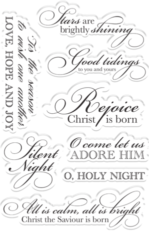 Crafter's Companion O' Holy Night Clear Stamp Good Tidings (OHN-CA-ST-GOOD) (OUTLET) Crafter's Companion O' Holy Night Clear Stamp Good Tidings (OHN-CA-ST-GOOD) (OUTLET)