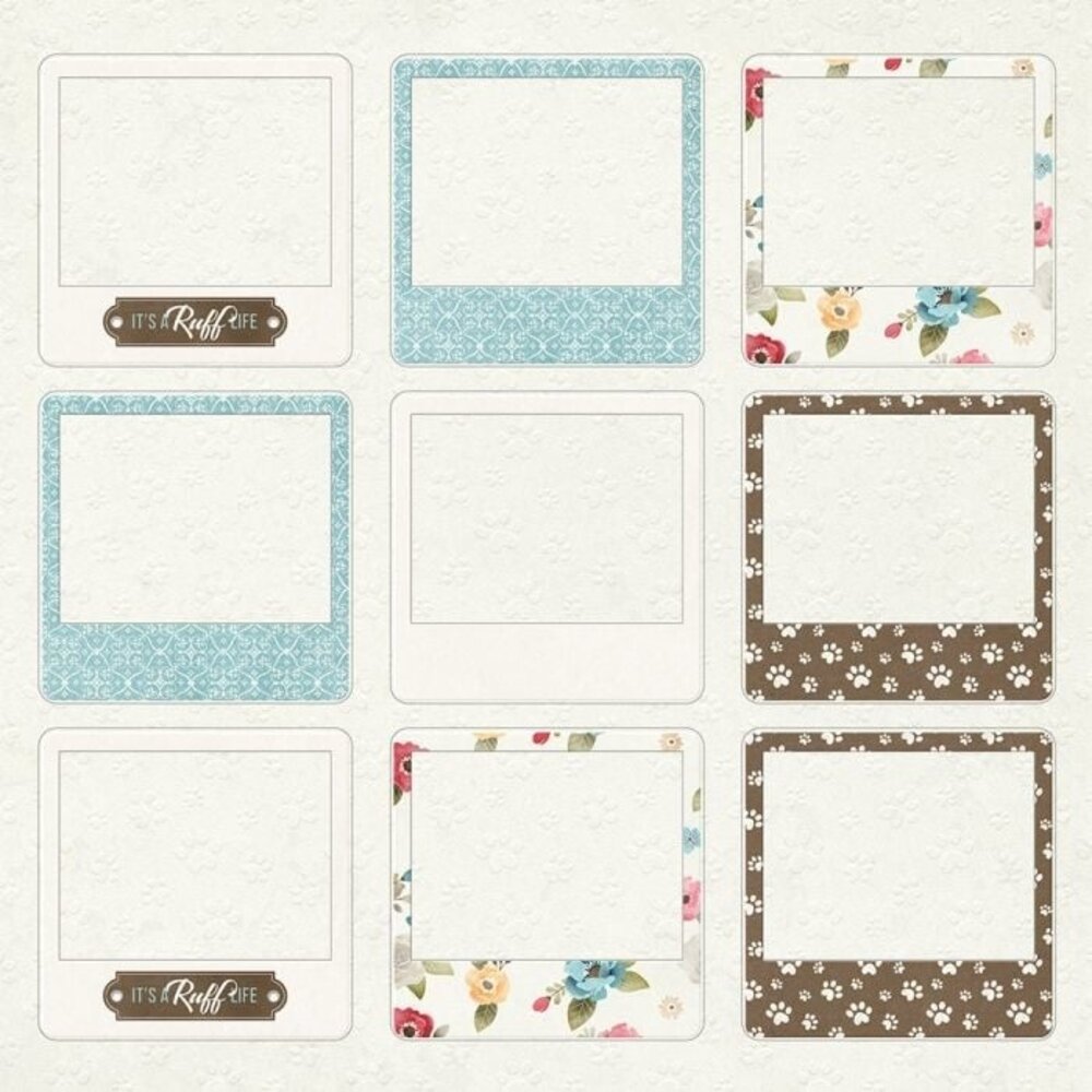 Crafter's Companion Pawsitivity 12x12 Inch Die-Cut Topper Pad (NIT-PAW-TOP12) (OUTLET)