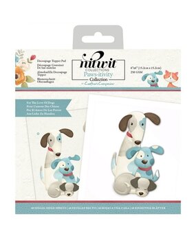 Crafter's Companion Pawsitivity For the Love of Dogs 6x6 Inch Die-Cut Dec. Topper Pad (NIT-PAW-DTP6DOG) (OUTLET)