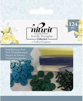Crafter's Companion Kindly Thoughts Embellishment Pack (124pcs) (NIT-KIN-EMB) (OUTLET)