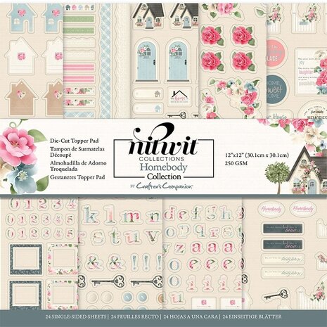 Crafter's Companion Homebody 12x12 Inch Die Cut Topper Pad (NIT-HB-TOP12) (OUTLET)