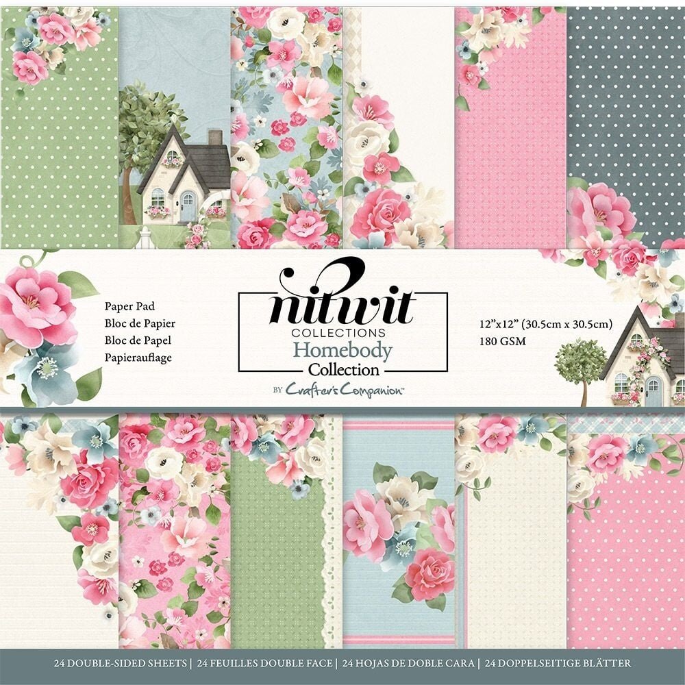 Crafter's Companion Homebody 12x12 Inch Paper Pad (NIT-HB-PAD12) (OUTLET) Crafter's Companion Homebody 12x12 Inch Paper Pad (NIT-HB-PAD12) (OUTLET)
