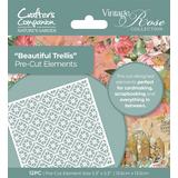 Crafter's Companion Vintage Rose Pre-cut Elements Beautiful Trellis (NGA-VR-QPCE-BTR) (OUTLET)
