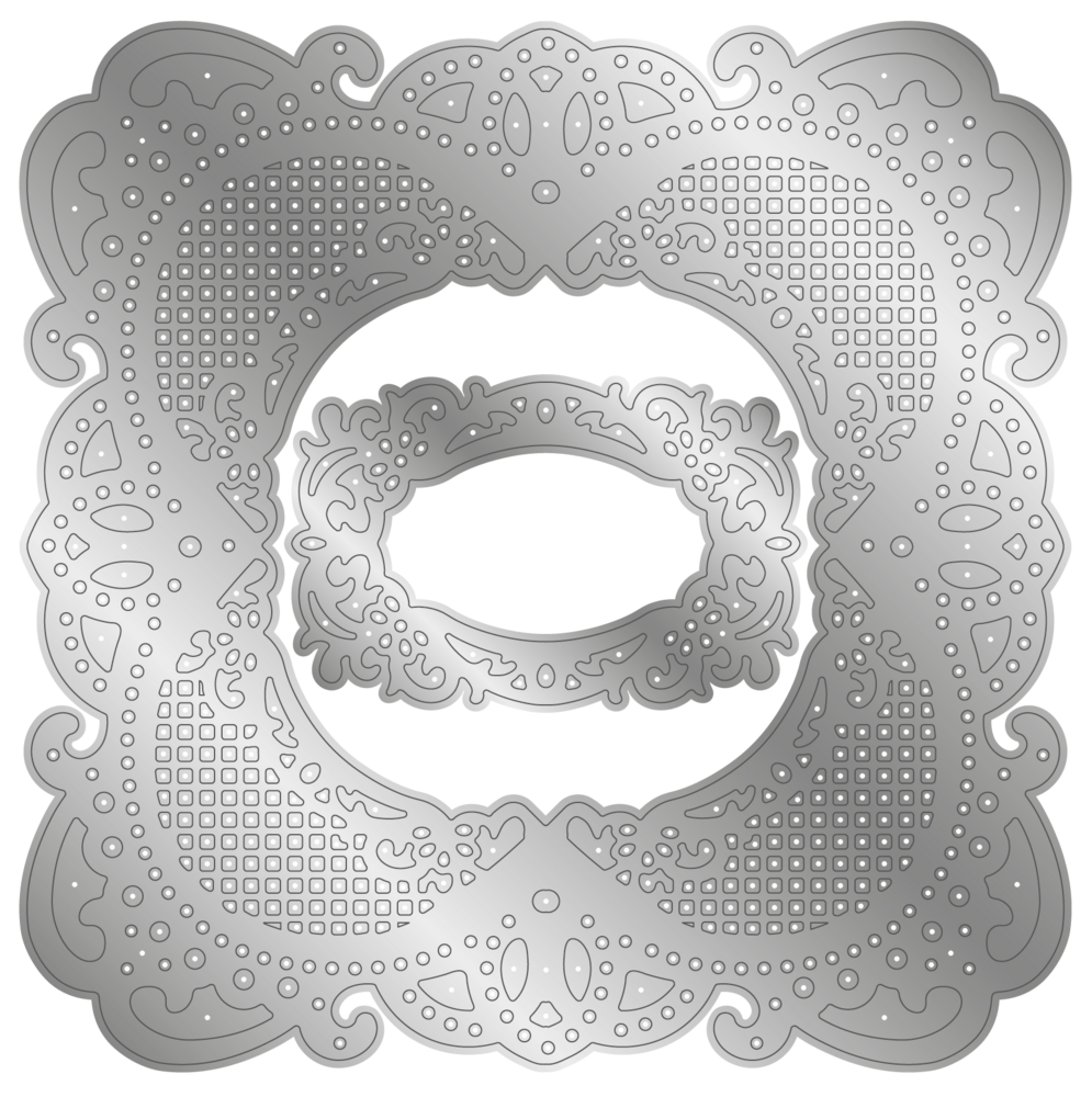 Crafter's Companion Vintage Rose Metal Die Exquisite Lace (NGA-VR-MD-ELA) (OUTLET)