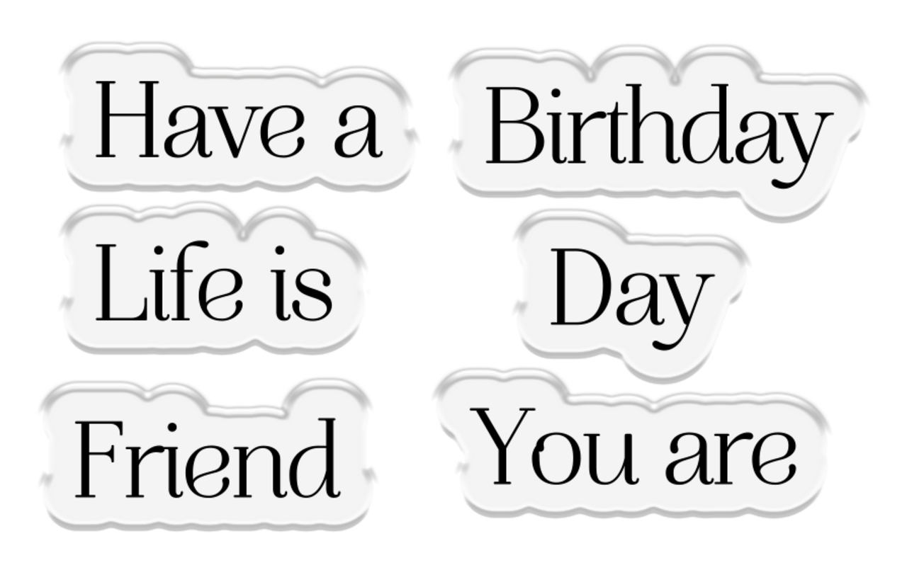 Crafter's Companion Wisteria Collection Stamp & Die Life is Beautiful (NG-WC-STD-LIB) (OUTLET)