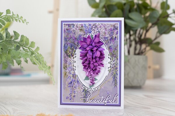 Crafter's Companion Wisteria Collection Stamp & Die Life is Beautiful (NG-WC-STD-LIB) (OUTLET)