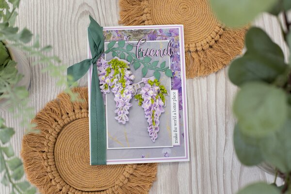 Crafter's Companion Wisteria Collection Stamp & Die Friends Forever (NG-WC-STD-FFOR) (OUTLET)