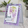 Crafter's Companion Wisteria Collection Embossing Folder & Stencil Wisteria Whisper (NG-WC-EF5-WWHIS) (OUTLET)