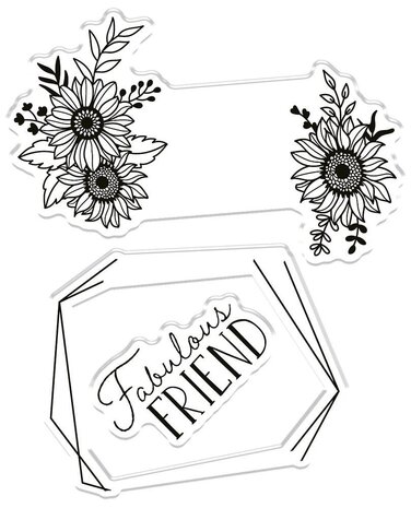 Crafter's Companion The Sunflower Collection Stamp & Die Fabulous Frame (NG-SUN-STD-FFRA) (OUTLET)