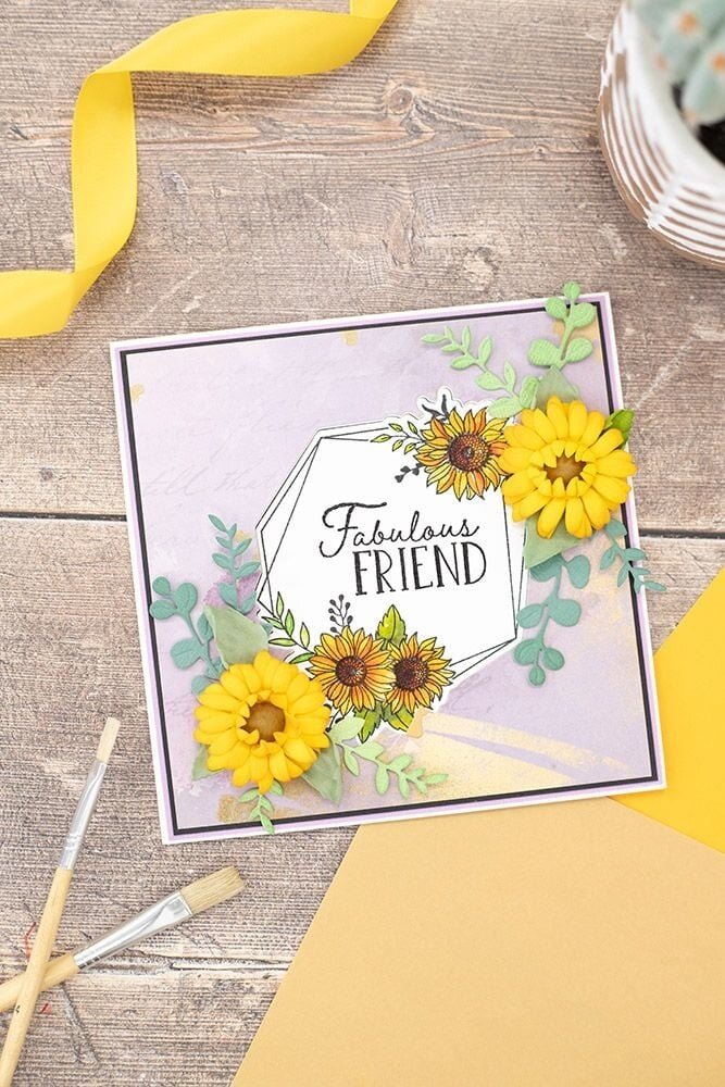 Crafter's Companion The Sunflower Collection Stamp & Die Fabulous Frame (NG-SUN-STD-FFRA) (OUTLET)