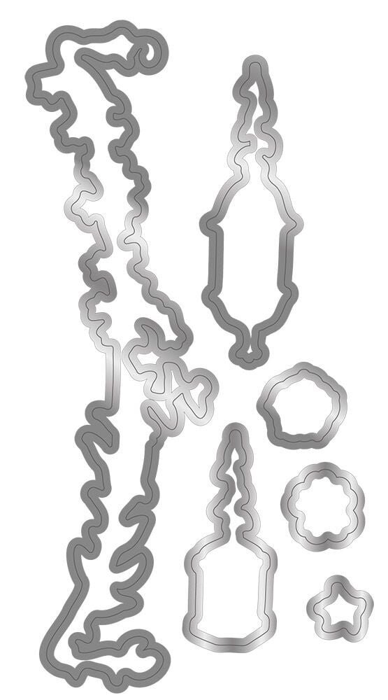 Crafter's Companion Secret Garden Collection Stamp & Die Whimsical Lanterns (NG-SG-STD-WHLA) (OUTLET)