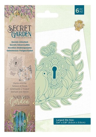 Crafter's Companion Secret Garden Collection Stamp & Die Secrets Unlocked (NG-SG-STD-SEUN) (OUTLET) Crafter's Companion Secret Garden Collection Stamp & Die Secrets Unlocked (NG-SG-STD-SEUN) (OUTLET)