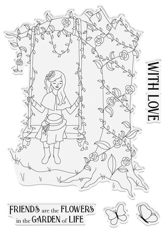 Crafter's Companion Secret Garden Collection Clear Stamps A Moment in Time (NG-SG-ST-AMIT) (OUTLET)