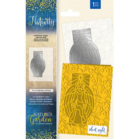 Crafter's Companion Nativity Christmas Angel Cut & Emboss Folder (NG-NAT-CEF-CHA) (OUTLET)