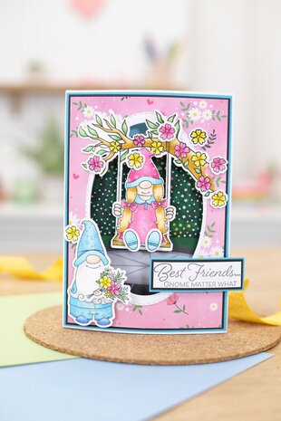 Crafter's Companion Garden Gnomes 12x12 Inch Paper Pad (NG-GGN-PAD12) (OUTLET)