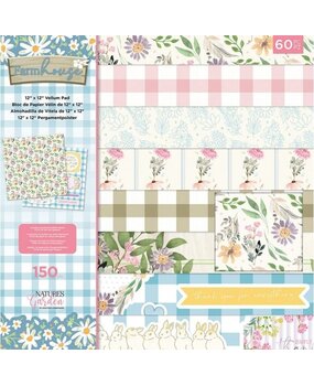 Crafter's Companion Farmhouse 12x12 Inch Vellum Pad (NG-FH-VELPAD12) (OUTLET)