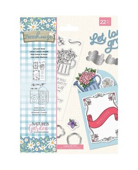 Crafter's Companion Farmhouse Let Love Grow Stamp & Die (NG-FH-STD-LLGR) (OUTLET)