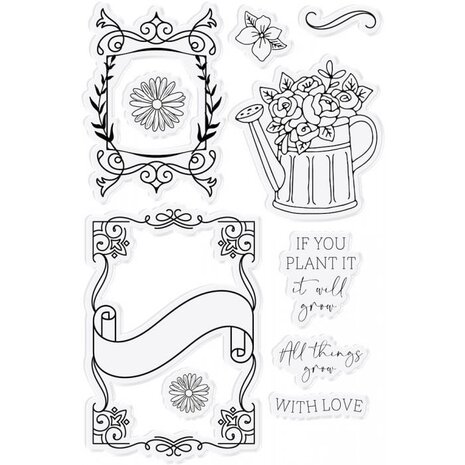 Crafter's Companion Farmhouse Let Love Grow Stamp & Die (NG-FH-STD-LLGR) (OUTLET)