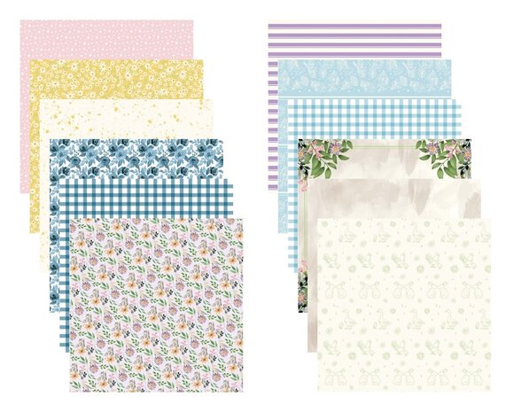 Crafter's Companion Farmhouse 12x12 Inch Paper Pad (NG-FH-PAD12) (OUTLET)