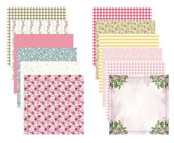 Crafter's Companion Farmhouse 12x12 Inch Paper Pad (NG-FH-PAD12) (OUTLET)