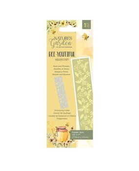 Crafter's Companion Bee-Youtiful Collection Embossing Border Folder Bees and Flowers (NG-BEY-EF-BANF) (OUTLET)