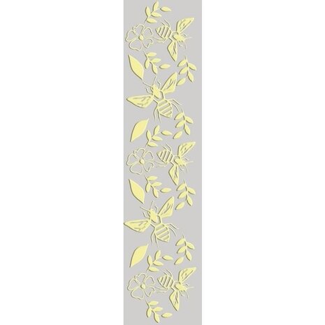 Crafter's Companion Bee-Youtiful Collection Embossing Border Folder Bees and Flowers (NG-BEY-EF-BANF) (OUTLET)