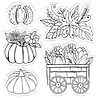 Crafter's Companion Autumn Blessings Collection Clear Stamps Pumpkin Patch (NG-AUT-ST-PUMP) (OUTLET)