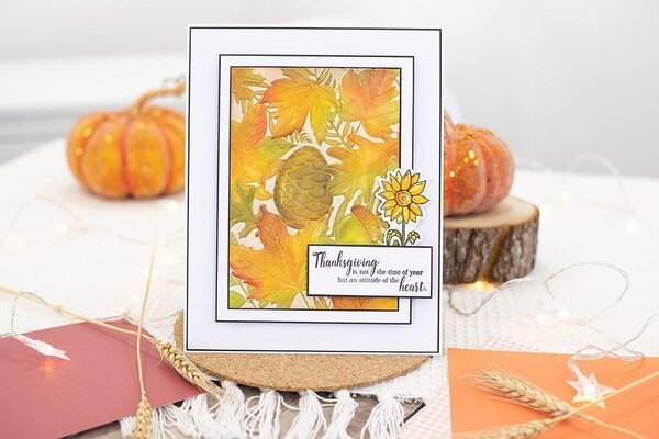 Crafter's Companion Autumn Blessings Collection Clear Stamps Heartfelt Wishes (NG-AUT-ST-HEAW) (OUTLET)