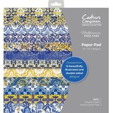 Crafter's Companion Mediterranean Dreams 12x12 Inch Paper Pad (MED-PAD12) (OUTLET)