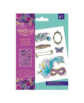 Crafter's Companion Masquerade Ball Clear Stamps Ready for the Ball (MB-ST-CA-RFTB) (OUTLET)